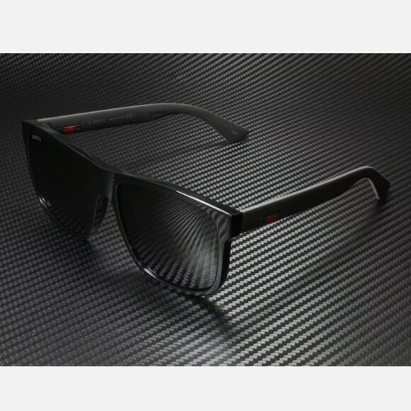 Gucci Black Men's 58mm Sunglasses - Picture 1 of 5